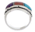 Sterling Silver Turquoise Multicolor Jewelry Ring Size 6-1/2 RS38284
